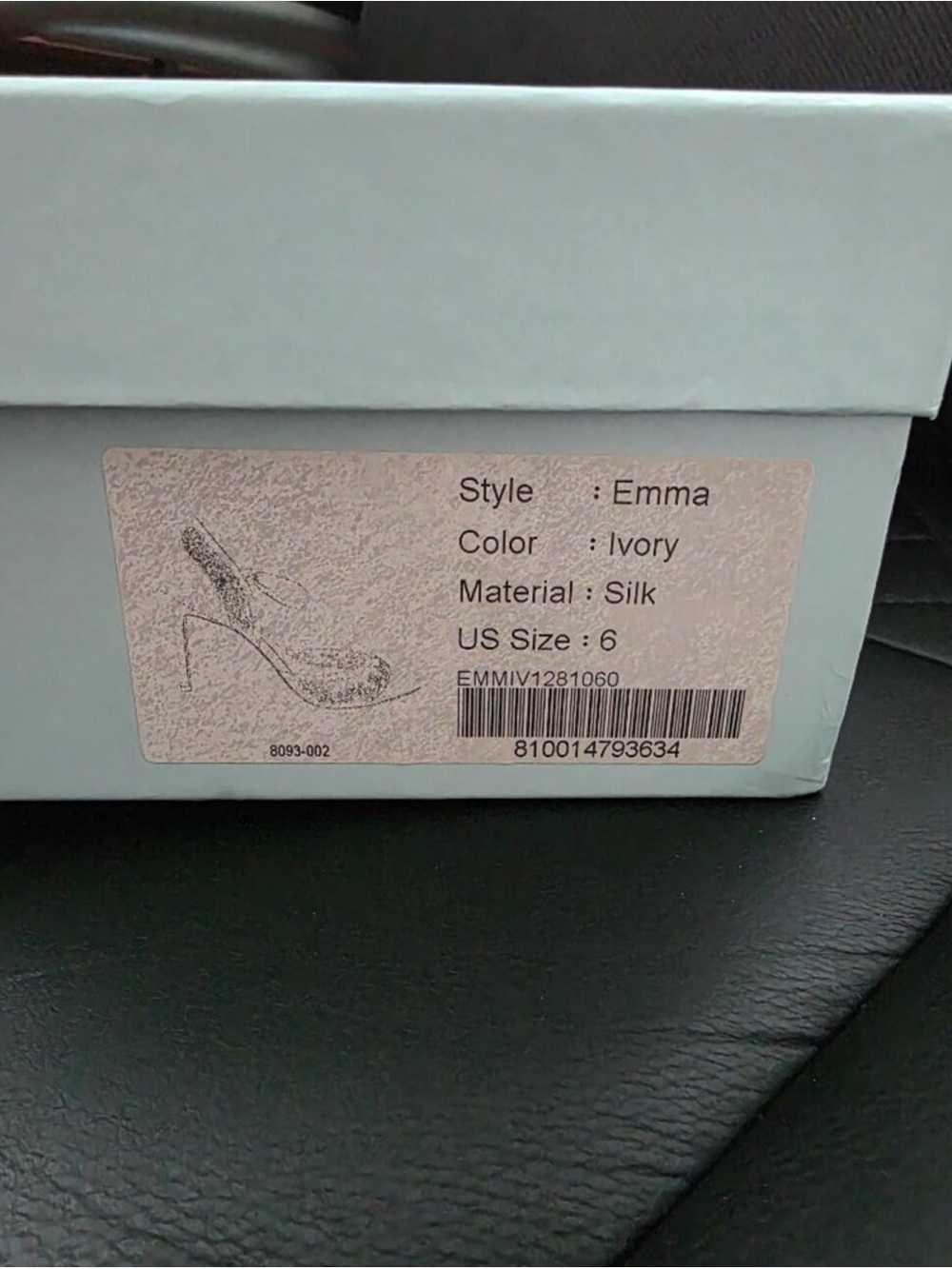 Bella Belle Emma Ivory Satin Crystal-Embellished Pointed Heels - Picture 5 of 6